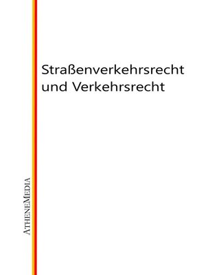 cover image of Straßenverkehrsrecht und Verkehrsrecht